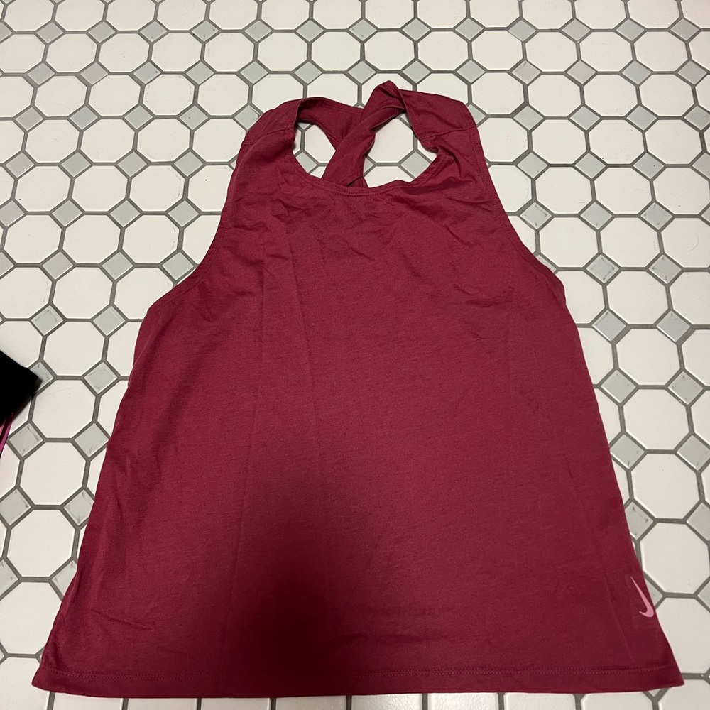 Pink Nike workout tank